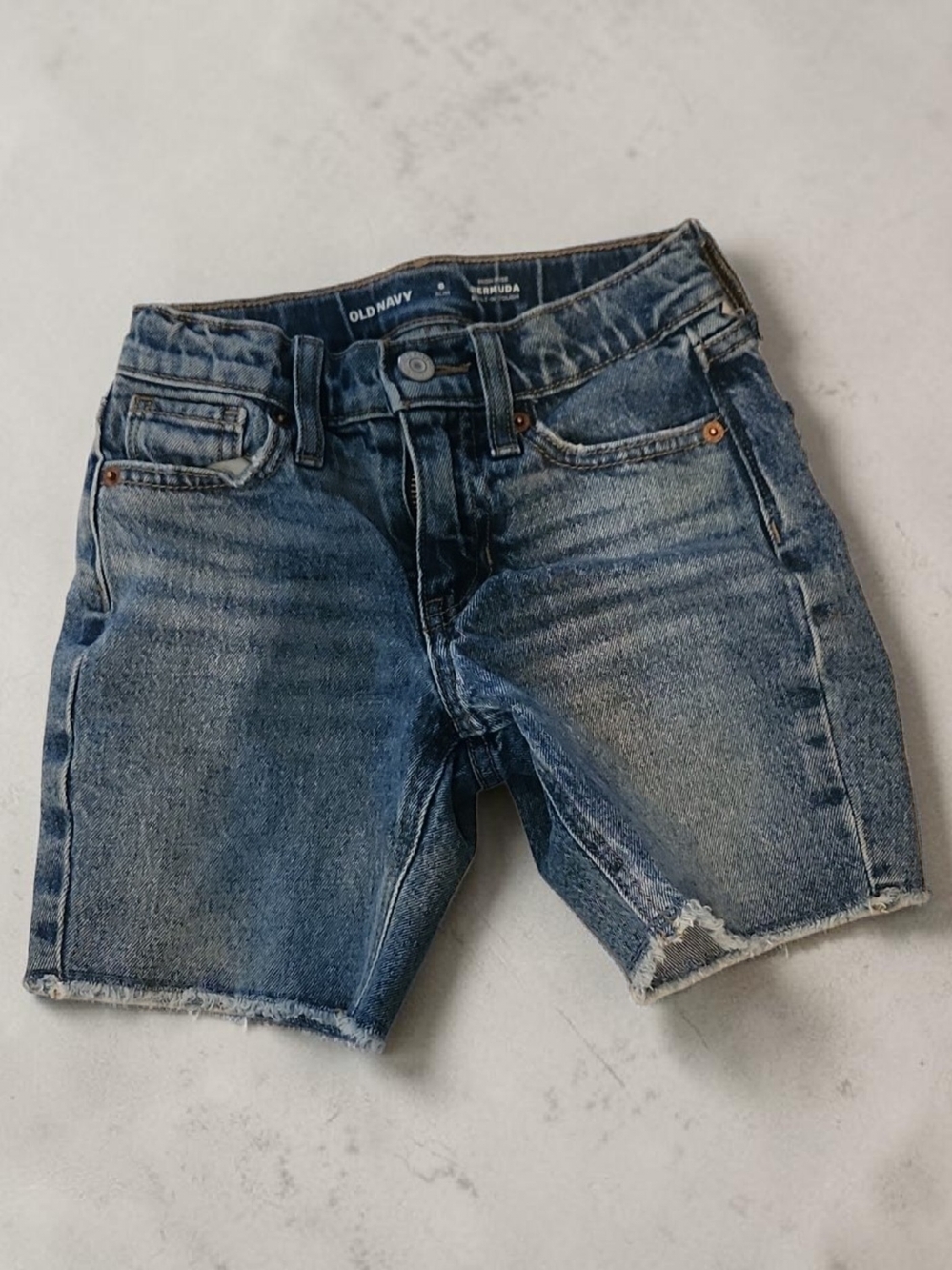 Old Navy Boys Distressed Denim Shorts - Blue